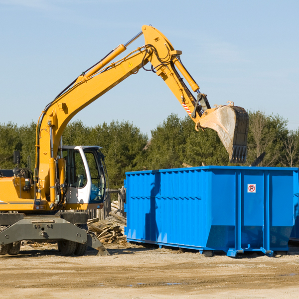 are there any restrictions on where a residential dumpster can be placed in Columbus